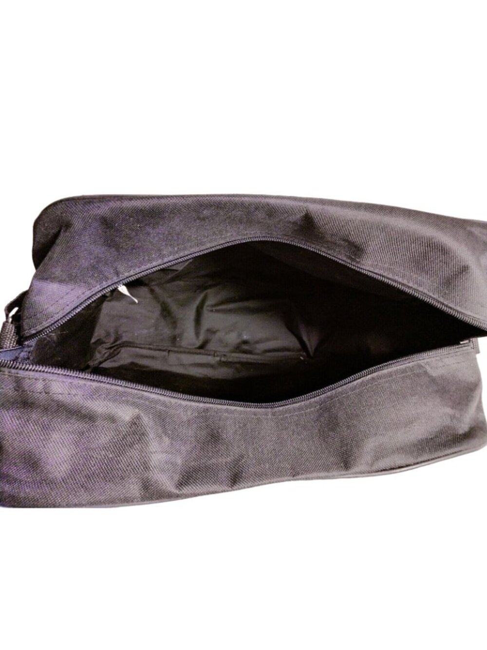Unisex Sports Bag Black Tote Shoulder Casual Messenger Book Bag Zipper Pockets - Picture 5 of 5